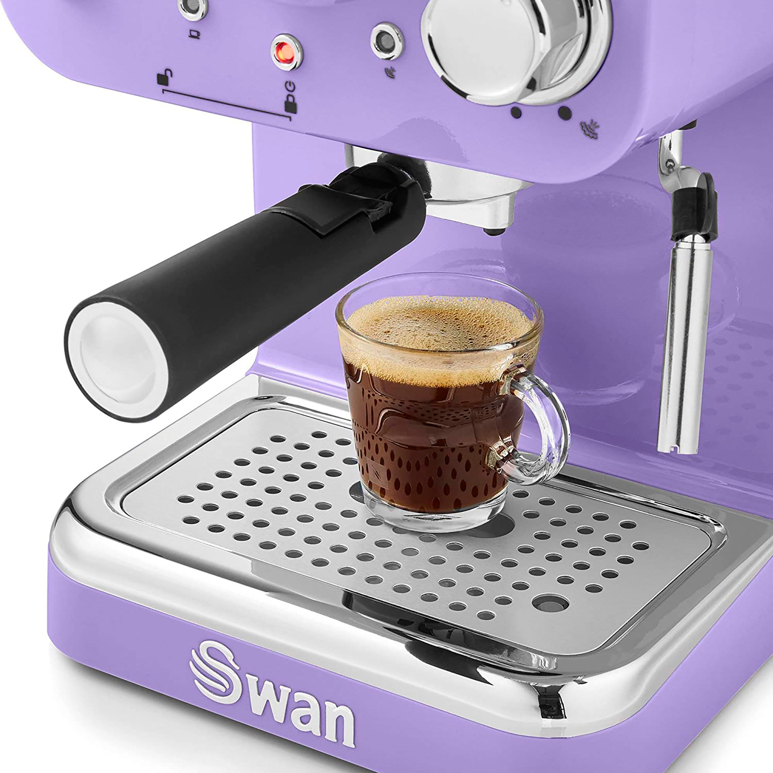 Swan Retro Sk22110 On Cafetera Express Para Espresso Y Cappucino