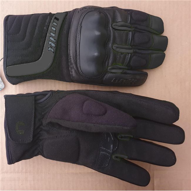 Unik C 88 Negro Homologados Guantes Moto Verano Negro, Talla L