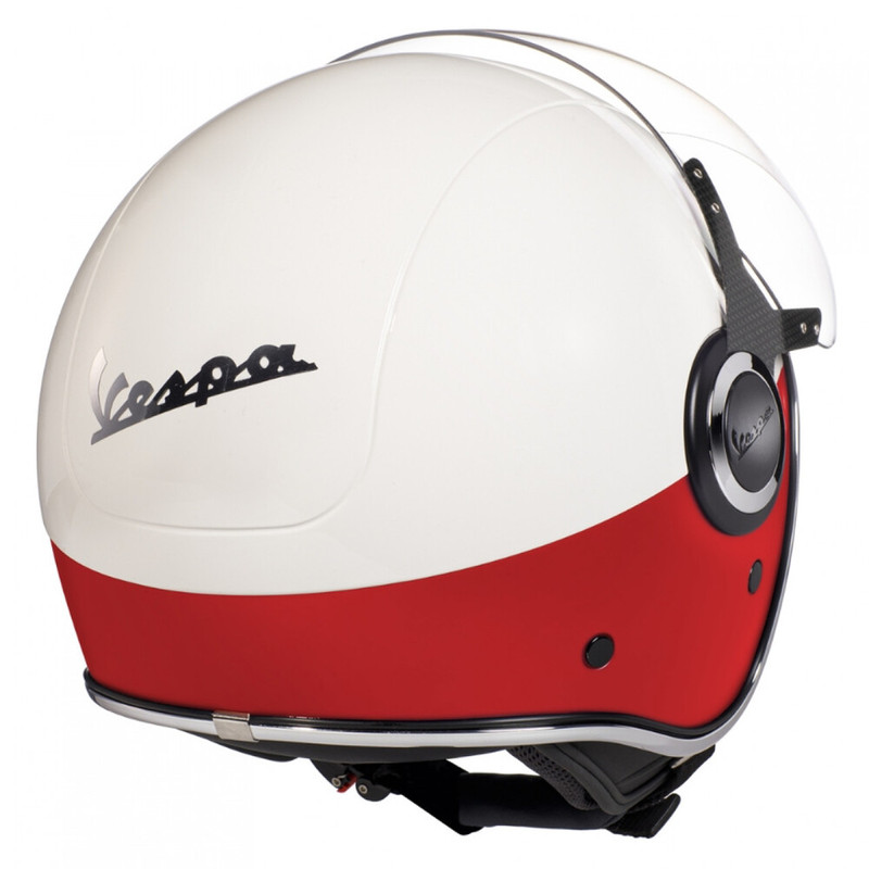 Casco Vespa Vj Xs Blanco/Rojo