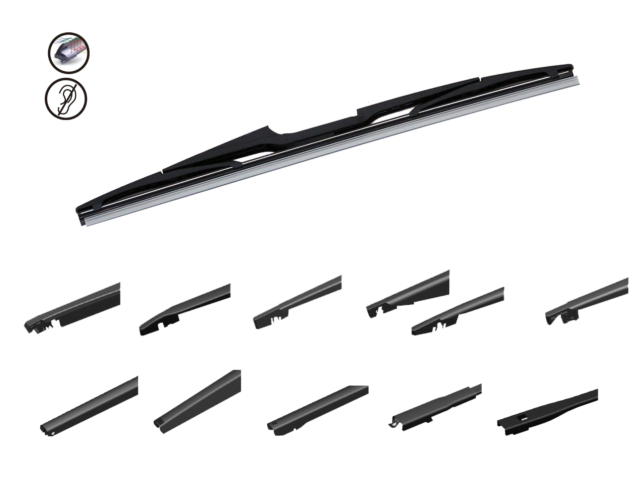 Escobilla Limpiaparabrisas De Coche Trasera 29 Cm Cp