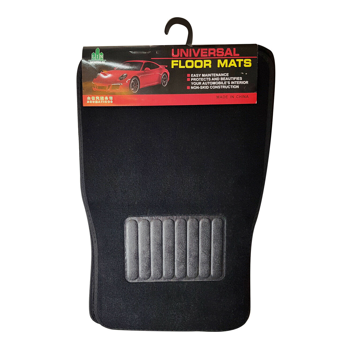 Alfombrillas Coche Alfombrilla Coche Universal De Goma Esteras del Coche  Rojo Esteras del Coche La Alfombra del Coche Black A,One Size : :  Coche y moto