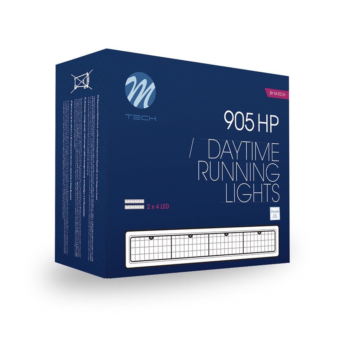 Luz Diurna Drl Led Blanca Mtech Con Tecnologia Osram Ld905