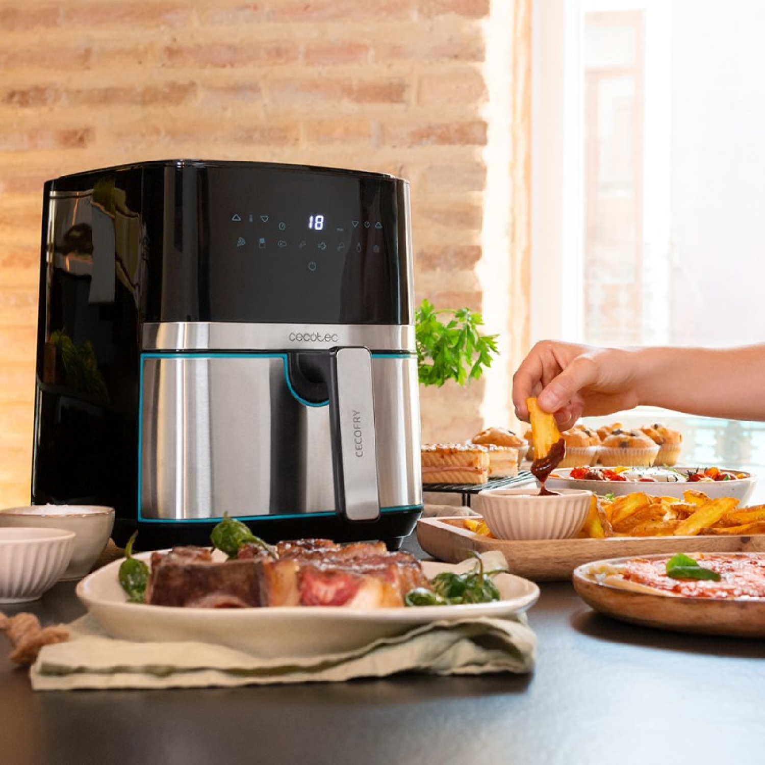 Cecotec Freidora de Aire sin Aceite de 4,5 L Air Fryer Cecofry