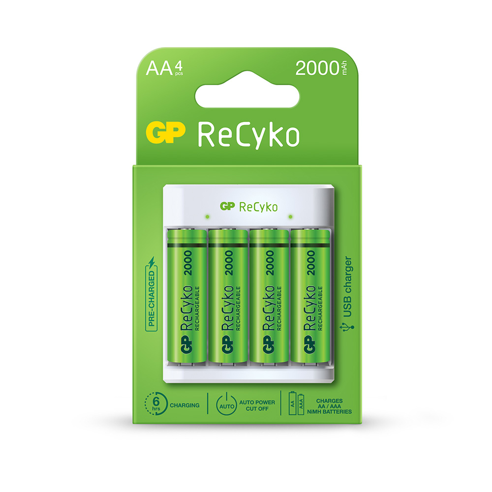 Cargador para pilas aa y aaa gama ecológica gp Alm
