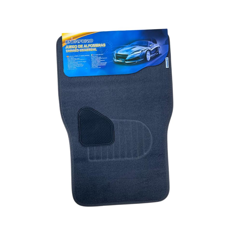 Alfombrillas de Coche Universal Tuning Azul Bicolor 4 piezas