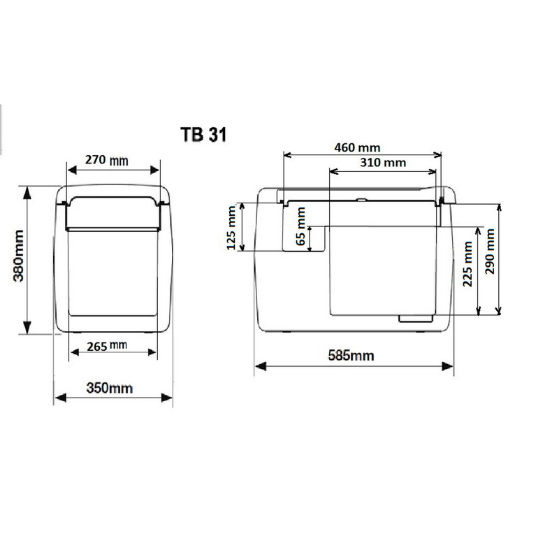 Indel B Nevera Portátil 30 Litros 12v 24v 45 W Con Compresor