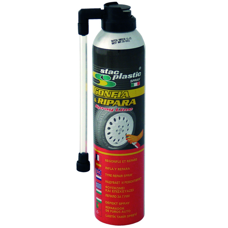 Reparar pinchazos del coche con spray