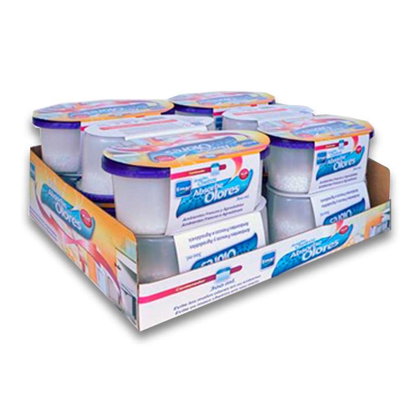 Pack 12 Unidades 1113 Absorbe Olores 300 Ml Capacidad Hermético Anti  Vertidos Emar