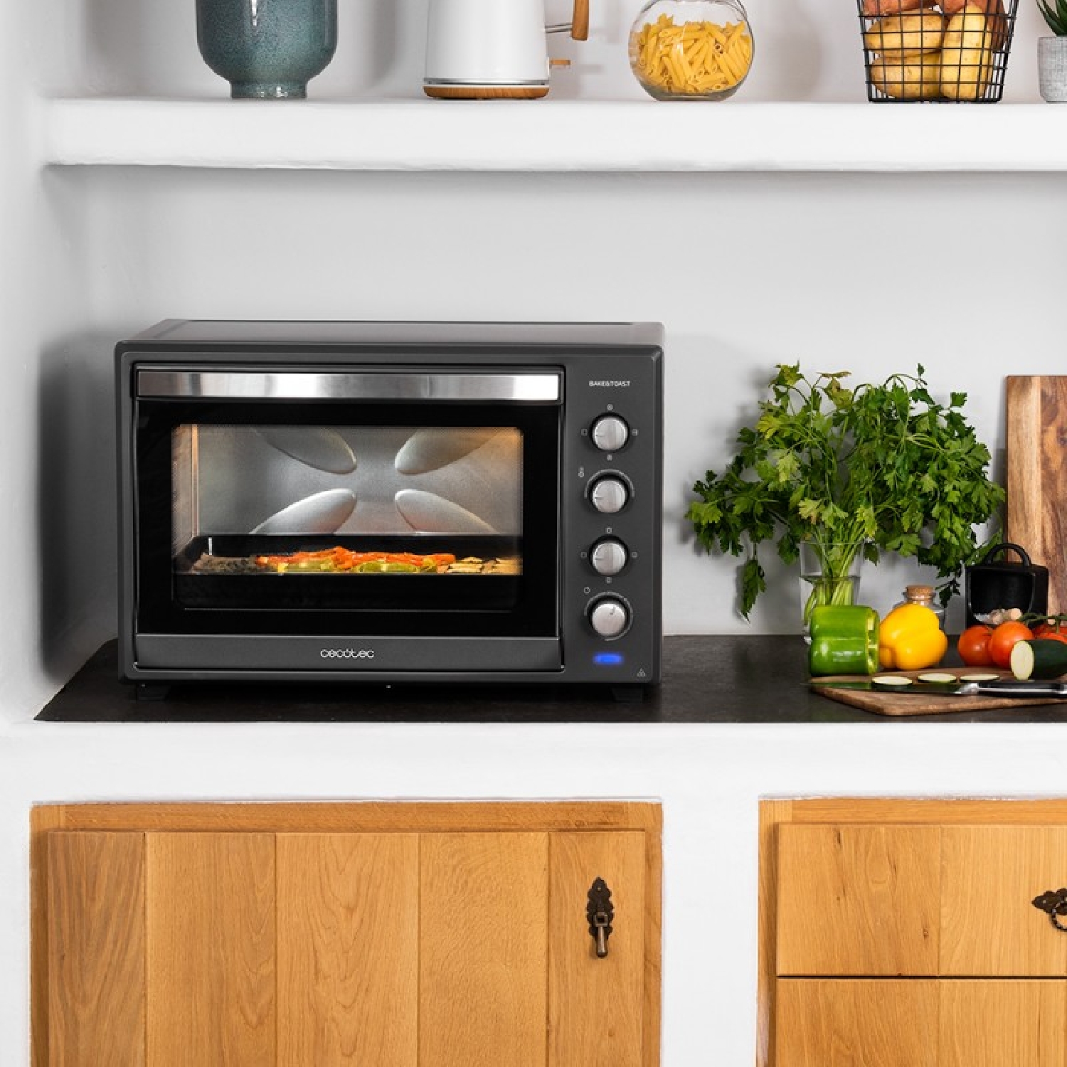 Bake&Toast 750 Gyro Horno sobremesa convección eléctrico 46 litros Cecotec