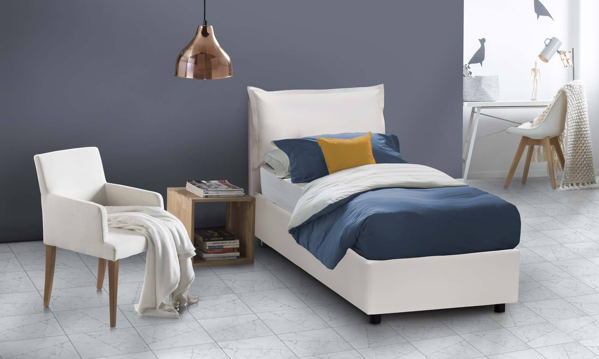 Talamo italia Cama Individual Con Contenedor Veronica. Made In