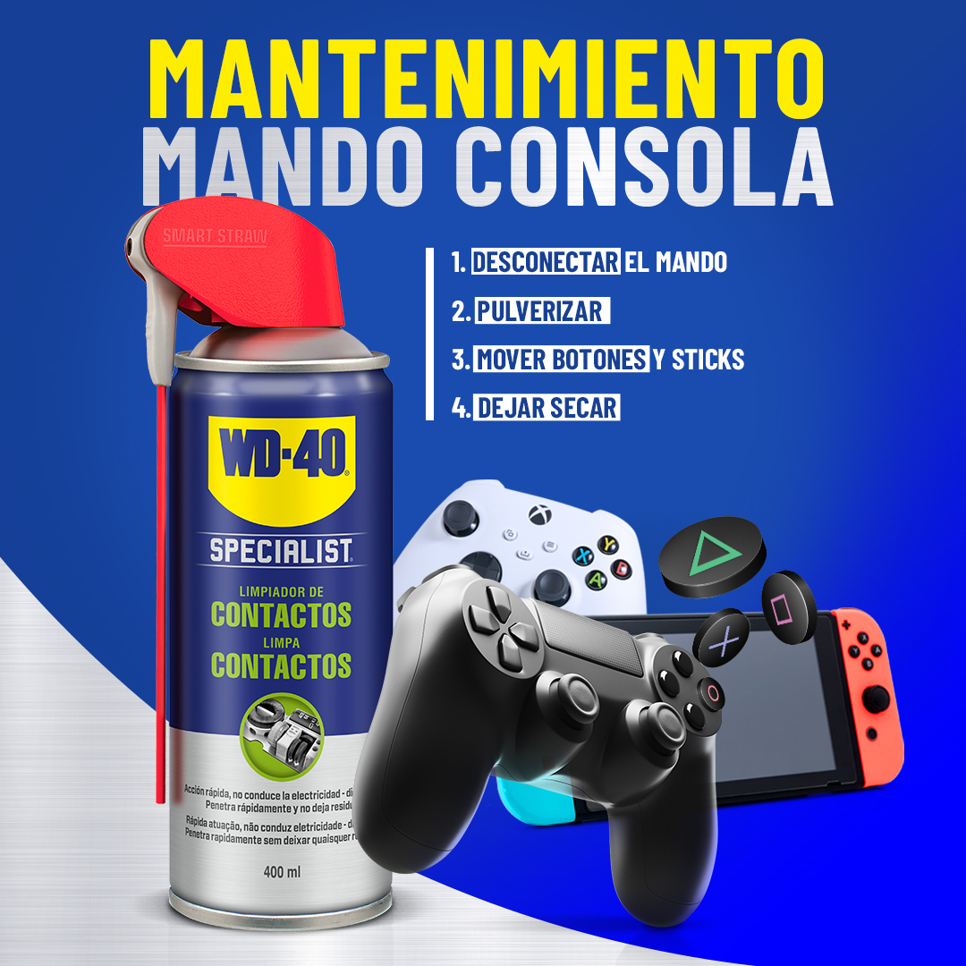 LIMPIADOR CONTACTOS WD-40 DOBLE ACCIÓN 400ML