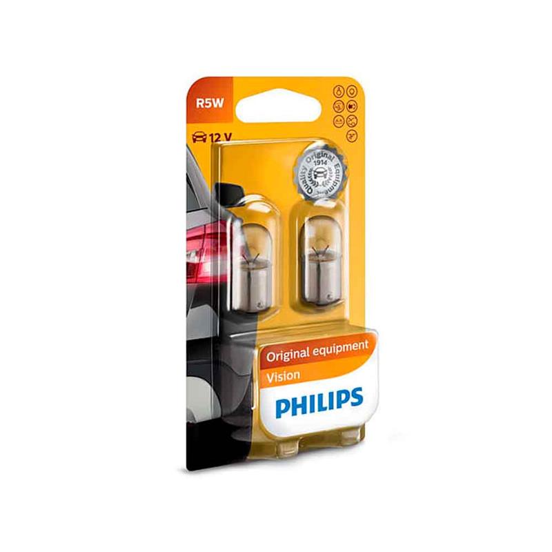 2 Bombillas Coche W3W Philips 12V 3W Lámpara【7,50€ 】