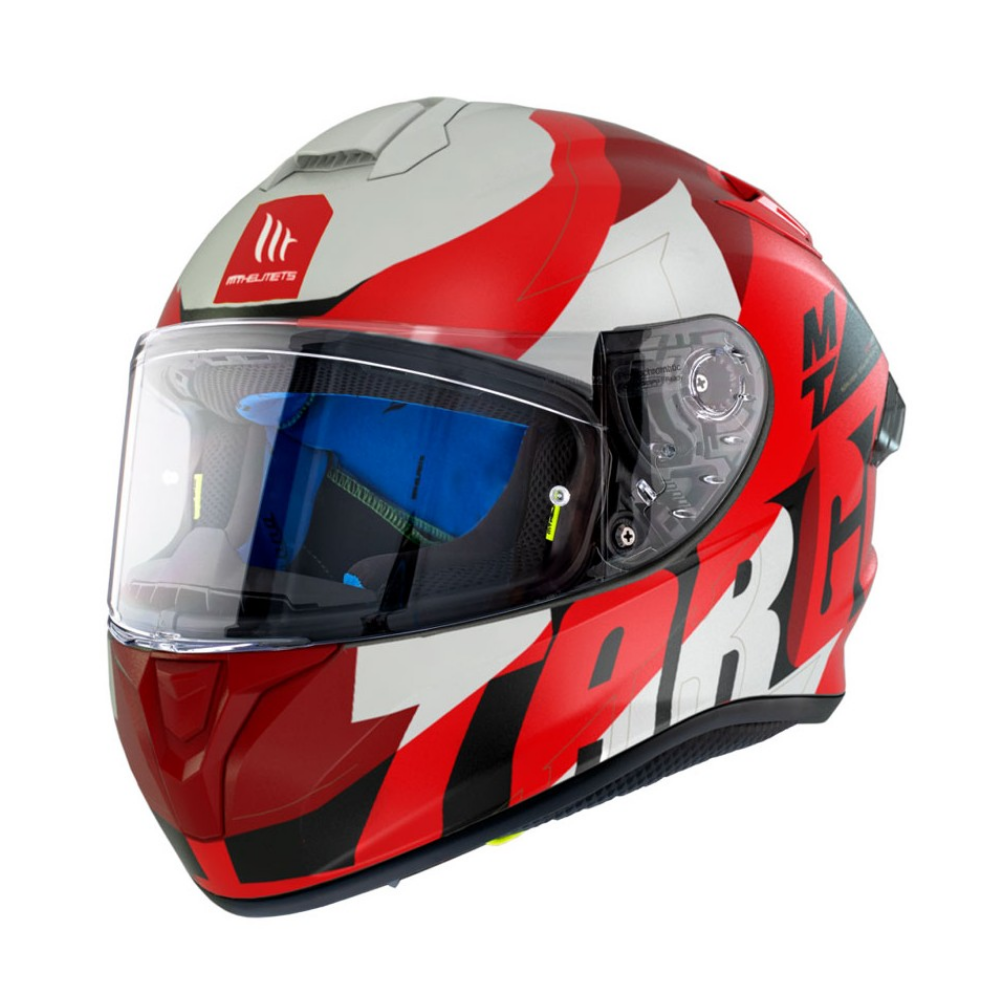 Casco Integral Moto Mt Helmets Targo Ff106 Rougat Amarillo Tamaño del casco  XL(61-62 cm)