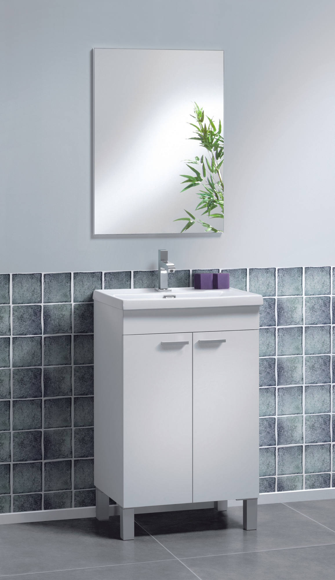 Mueble bajo lavabo 2 puertas 60 x 30 x 60 cm