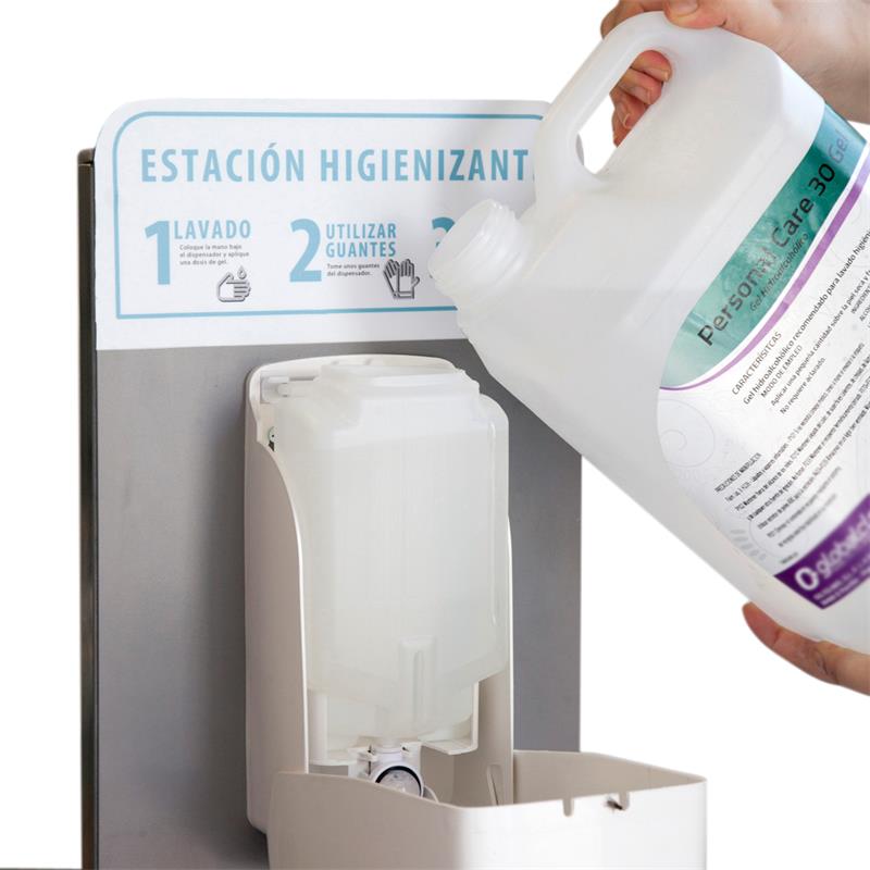 Dispensador de jabón líquido manual de superficie