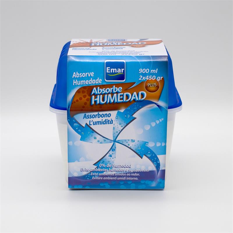 10436 Absorbe Humedad Plus 900 Ml 450 Gr+ Recambio 450 Gr Emar