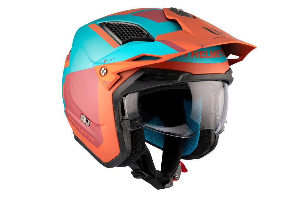 Casco De Moto Trial Tr902Svb District Sv S MT HELMETS