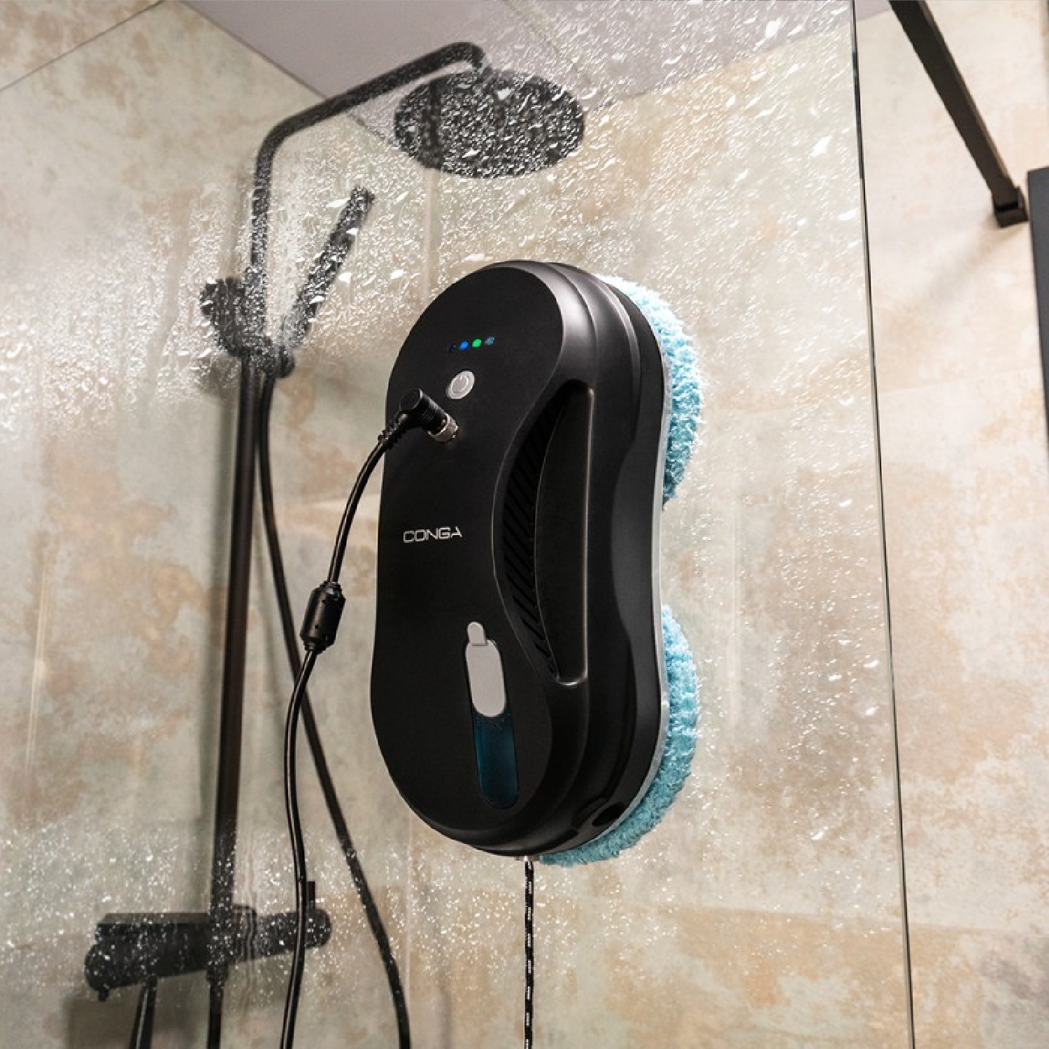 Cecotec Robot Limpiacristales Conga Windroid 880 Spray Water Connected T.  85 W, 3 En 1: Pulveriza, Limpia Y Seca