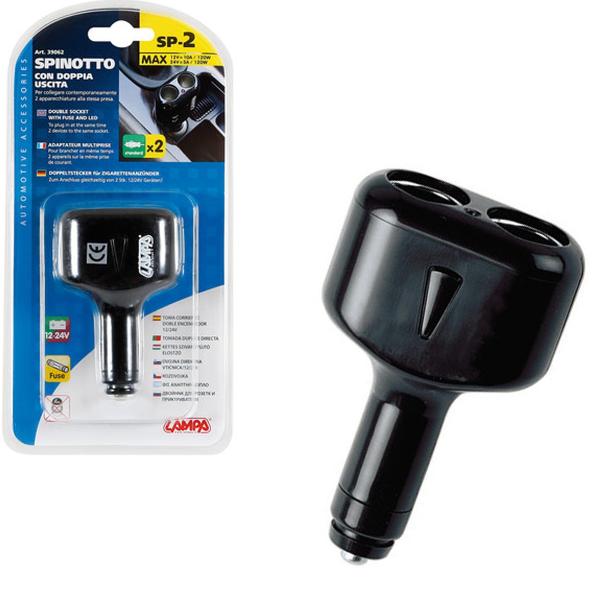 CONECTOR MECHERO MACHO + FUSIBLE LED