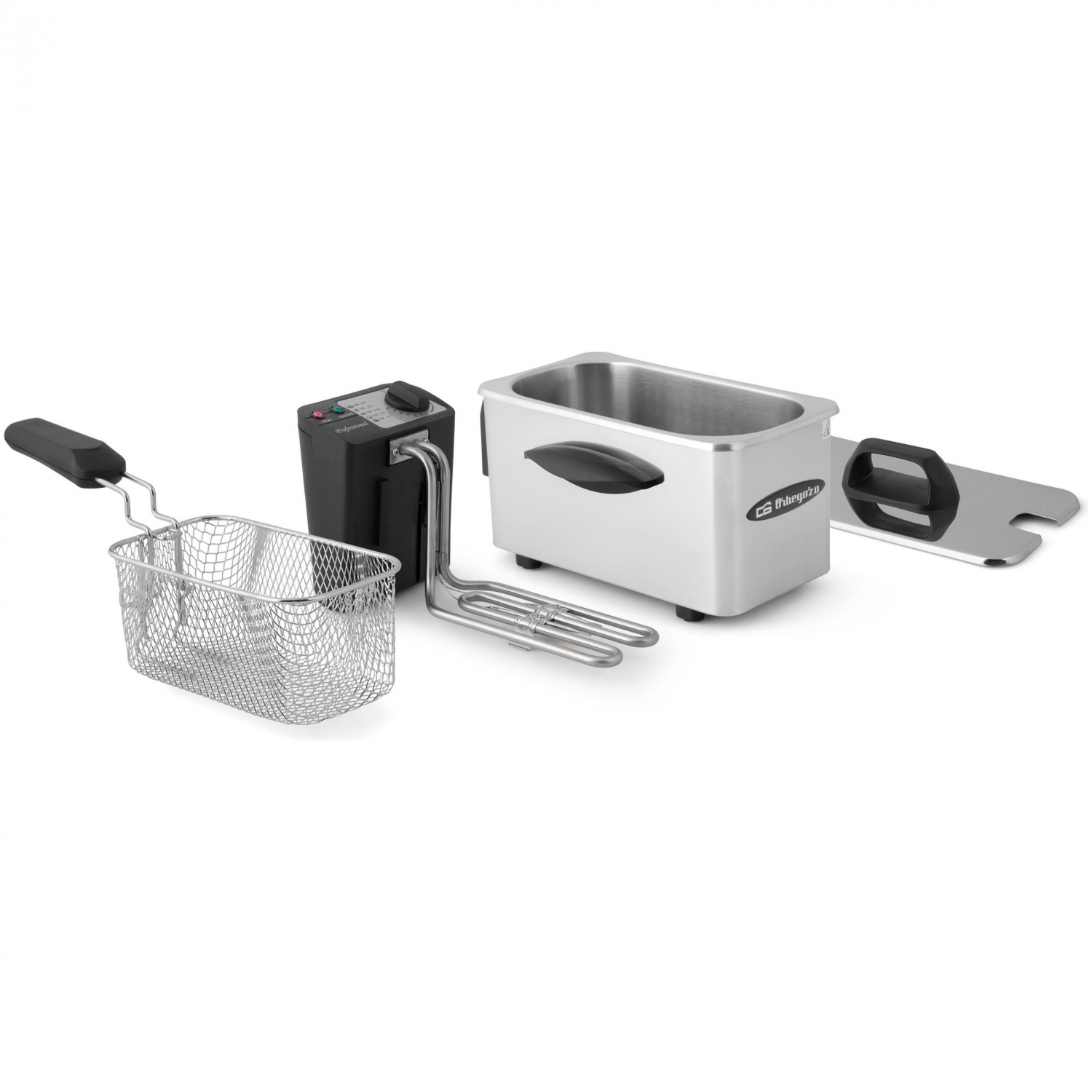 Orbegozo FDR 55 Freidora Profesional De Acero Inoxidable - Potente Y Segura Freidora Con Capacidad De 45 Litros Tres Cestillo P9797137