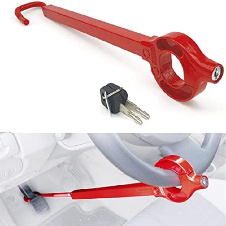 PRETEX - Barra Antirrobo Coche - Bloqueo Volante Pedal - Cepo Coche  Universal - Cerradura Alta Seguridad - Enganche Fácil - Acero Templado -  Auto SUV Furgoneta Camioneta : .es: Coche y moto