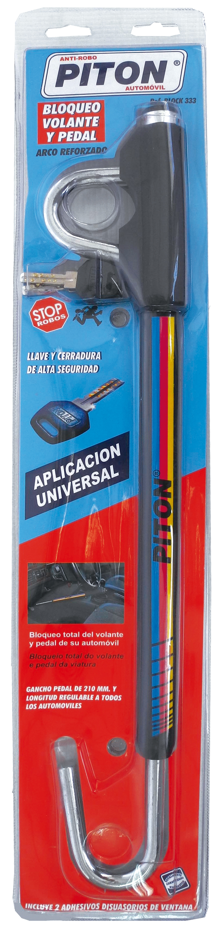 PRETEX - Barra Antirrobo Coche - Bloqueo Volante Pedal - Cepo Coche  Universal - Cerradura Alta Seguridad - Enganche Fácil - Acero Templado -  Auto SUV Furgoneta Camioneta : .es: Coche y moto