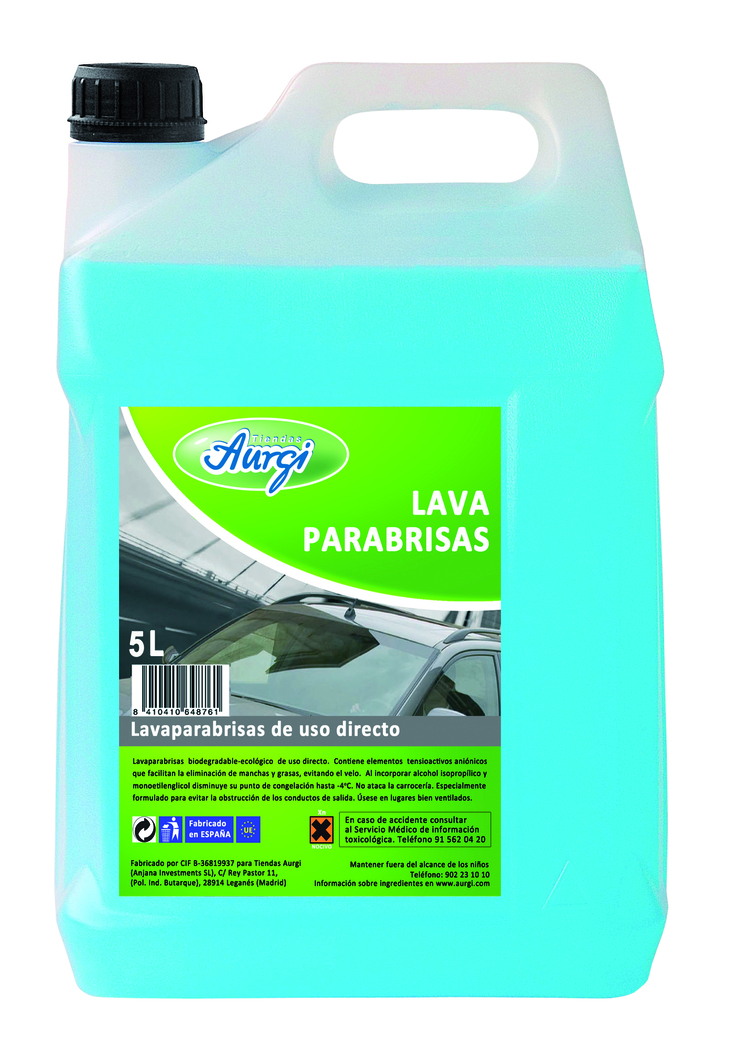 Lavaparabrisas antimosquitos MTK, 5L