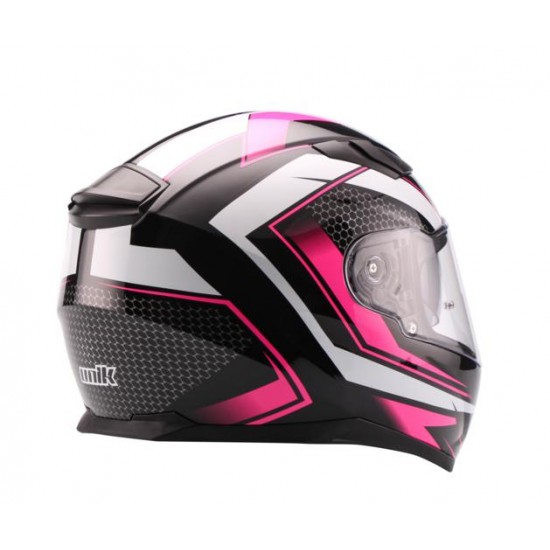 Casco moto infantil integral Unik Beep amarillo