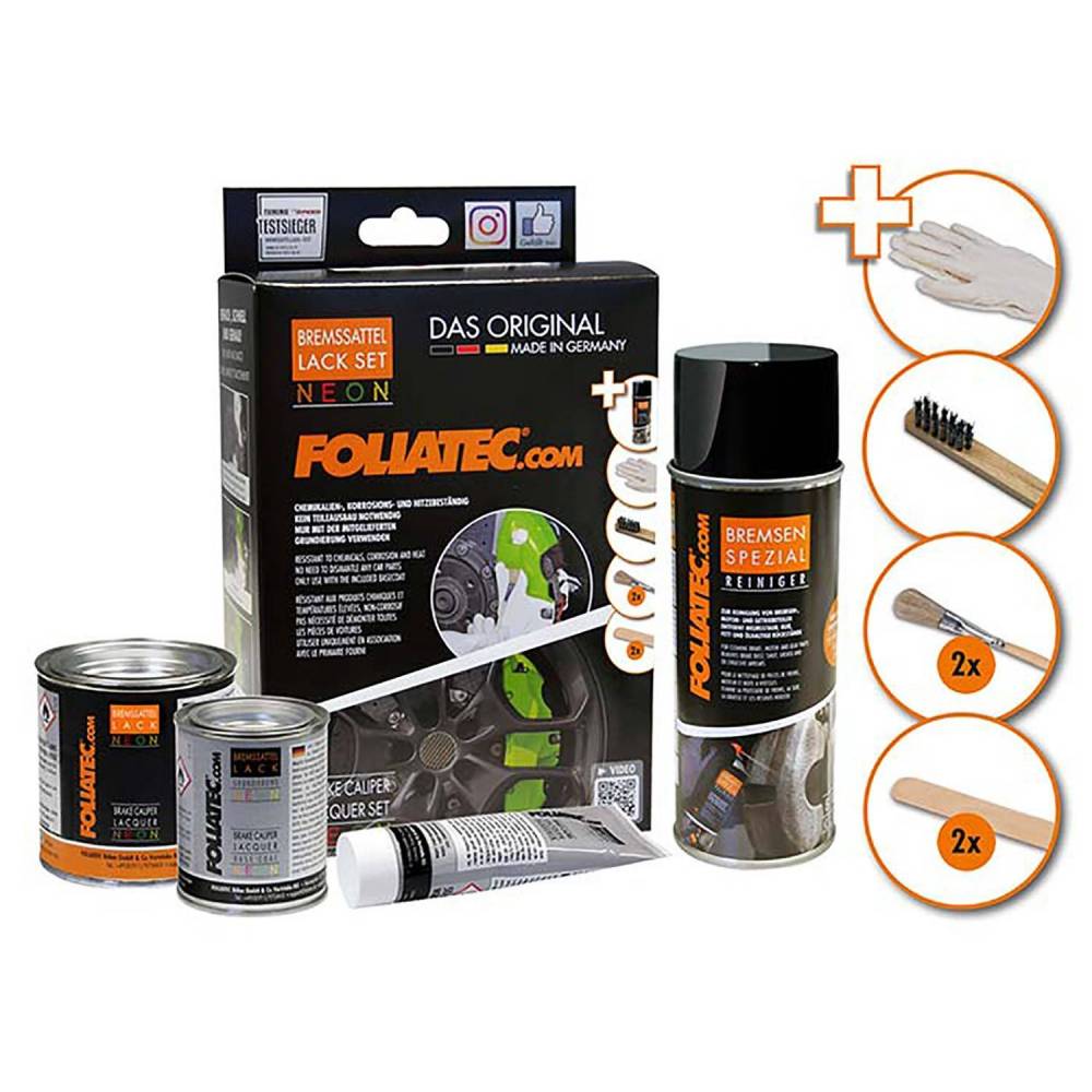 PINTURA PINZA FRENO SET, NEON NARANJA 4 COMPONENTES