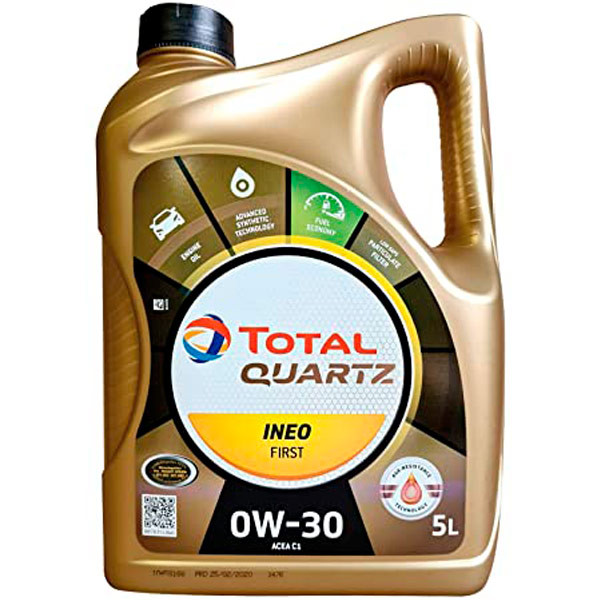 Huile moteur TOTAL QUARTZ INEO FIRST 0W30 Essence et Diesel 5 L - Norauto