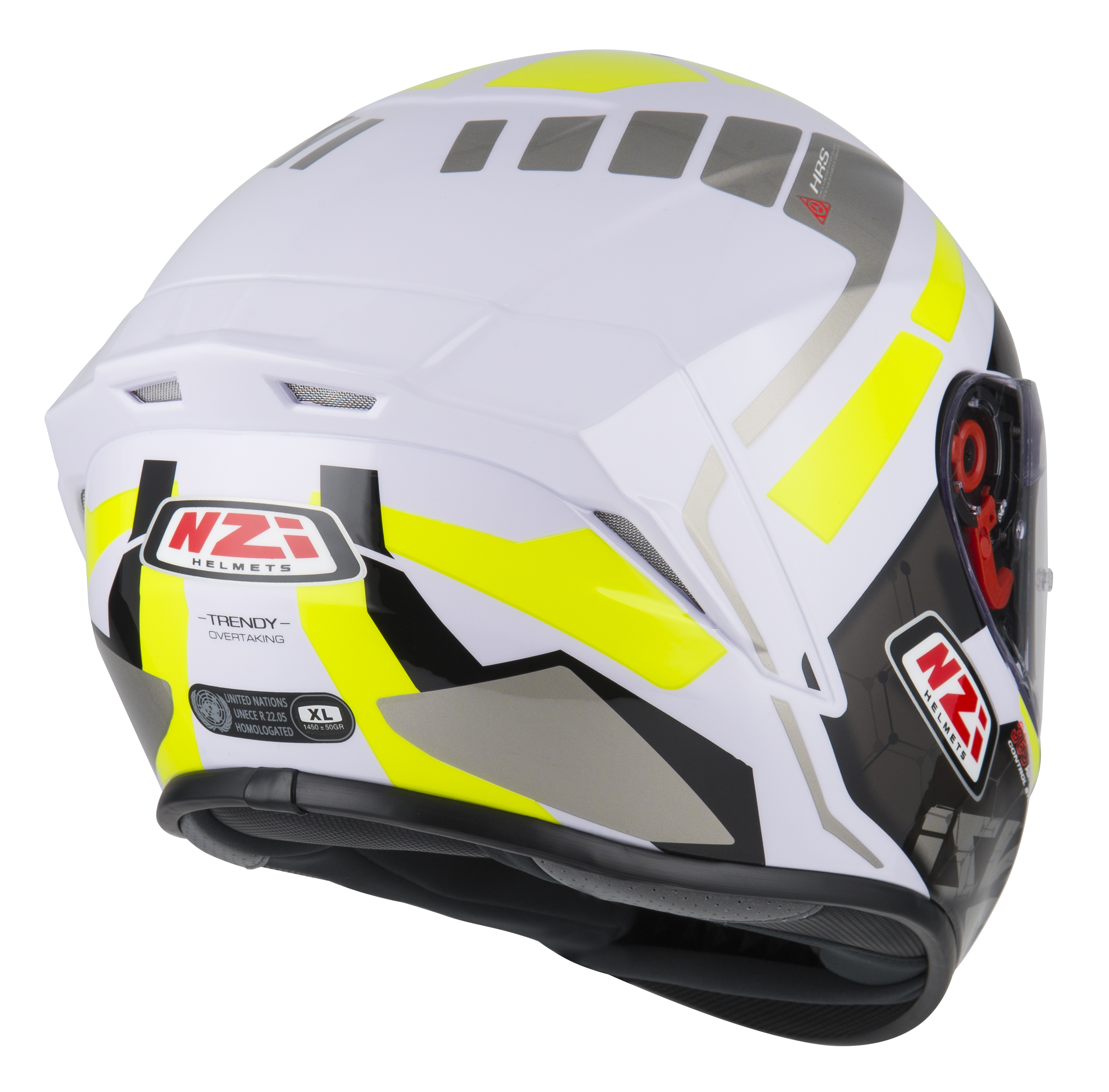 NZI casco moto integral Trendy Overtaking rojo