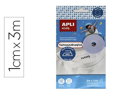 Cinta Termoadhesiva Apli Kids Para Plancha Blister De 1 Rollo De 3m X 1cm  con Ofertas en Carrefour