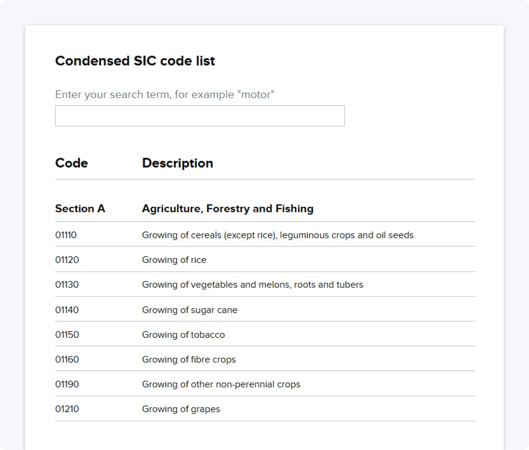 sic-code