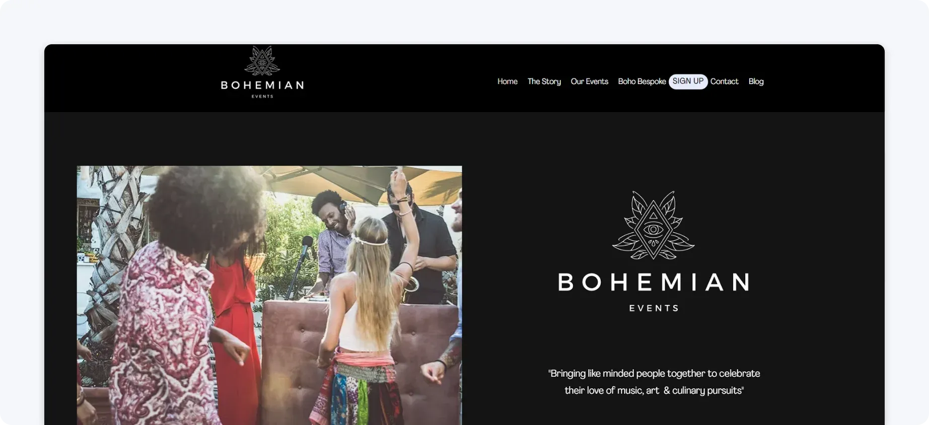 Bohemian Events Example