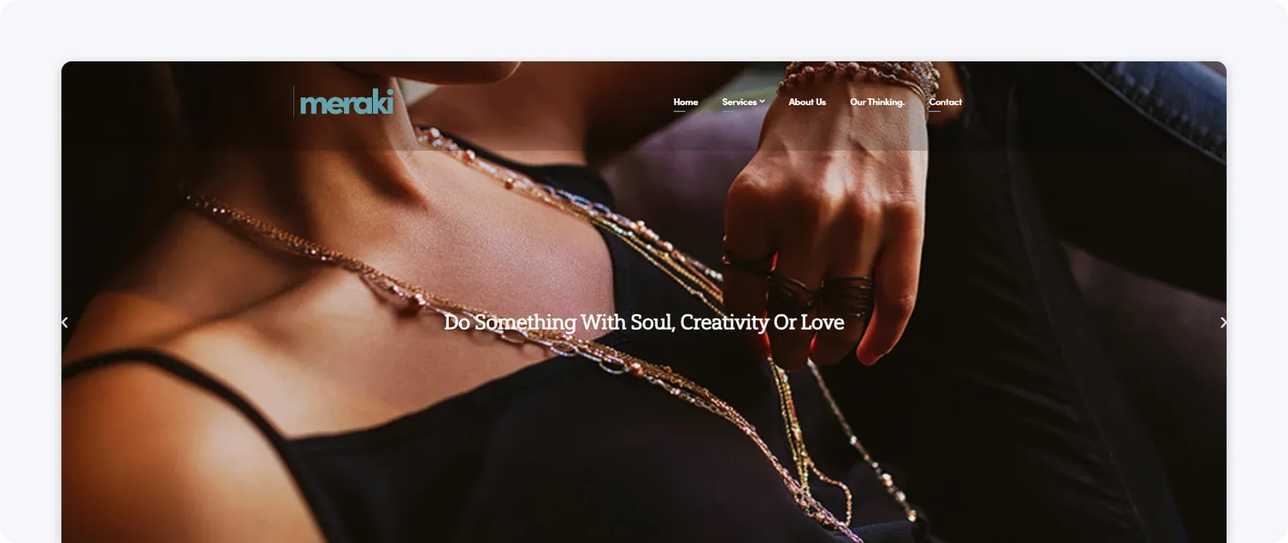 Meraki London Homepage