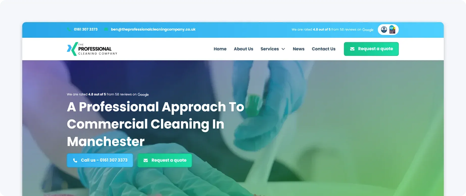 Professional Cleaning Company Example