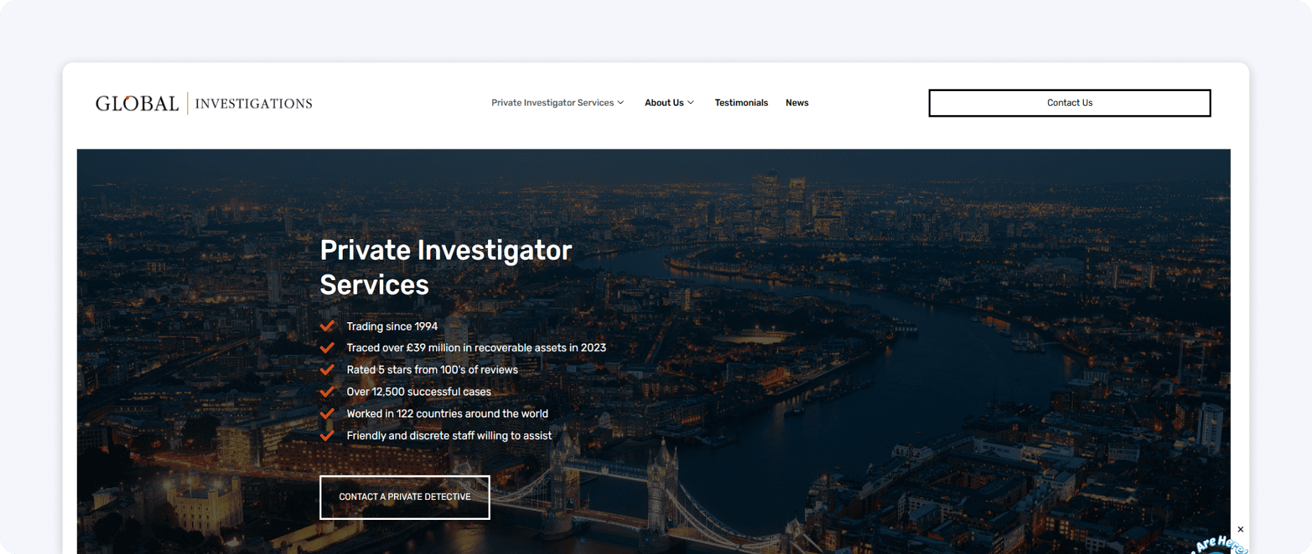Global investigations Example