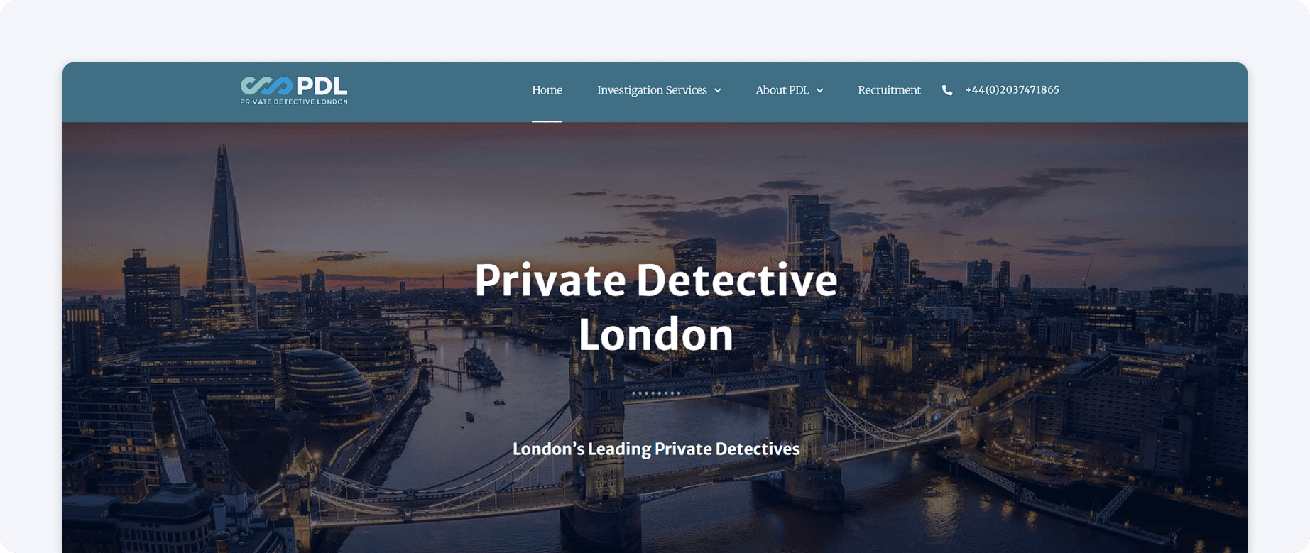 Private Detective London Example