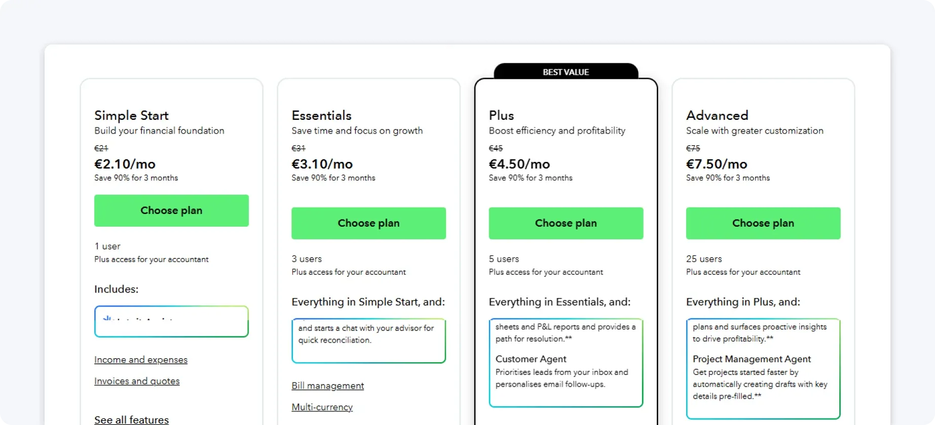 QuickBooks Pricing