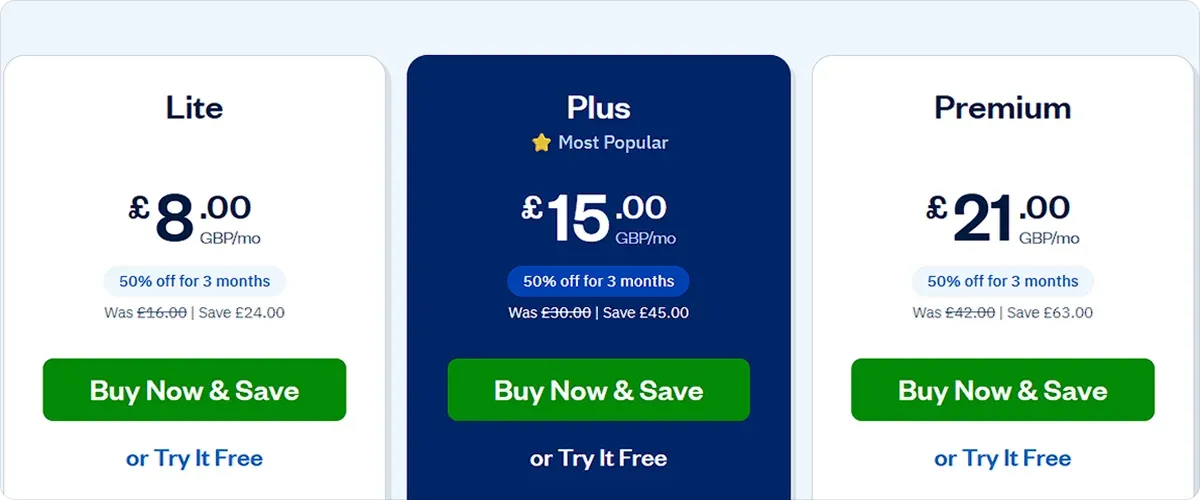FreshBooks Pricing