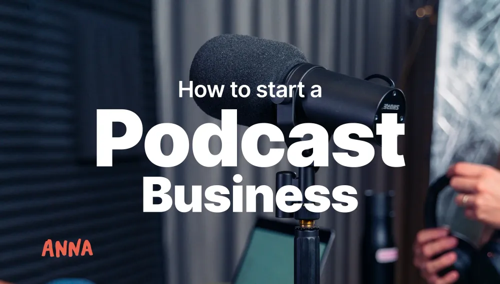 How to start a podcast business Cover