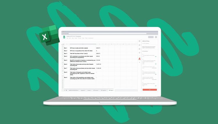 File your VAT online through ANNA’s Google Sheets VAT Filing Add-on