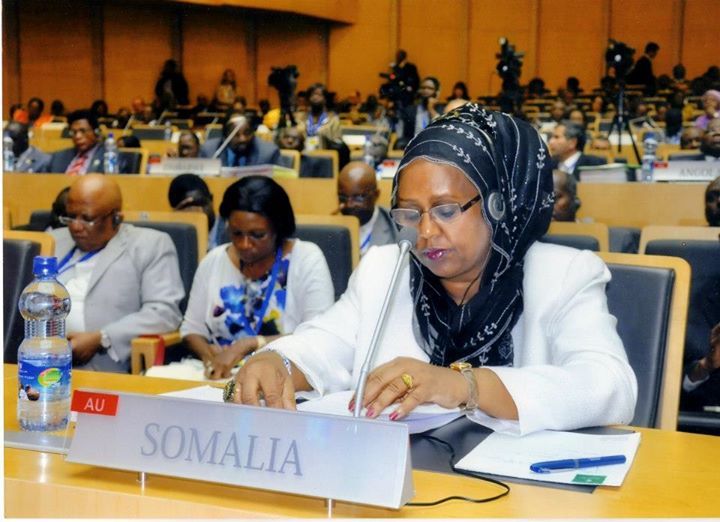 佛席雅‧亞當是索馬利亞最資深的女性政治人物，致力改善國內的性暴力與女性地位。（photo by Fawzia Yusuf Adam 臉書）