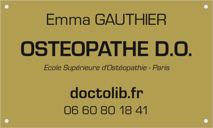 image ostéopathe Emma Gauthier - Ostéopathe Paris 11