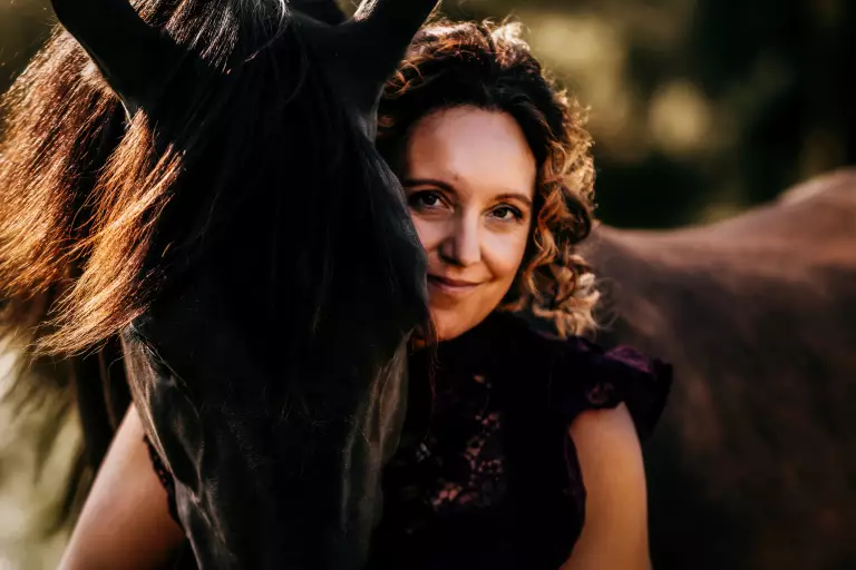 Emma with a horse