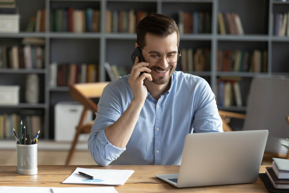 Man talking on the phone