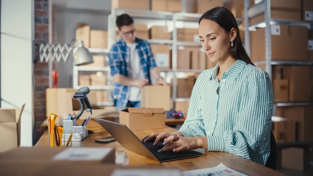 male female warehouse inventory managers