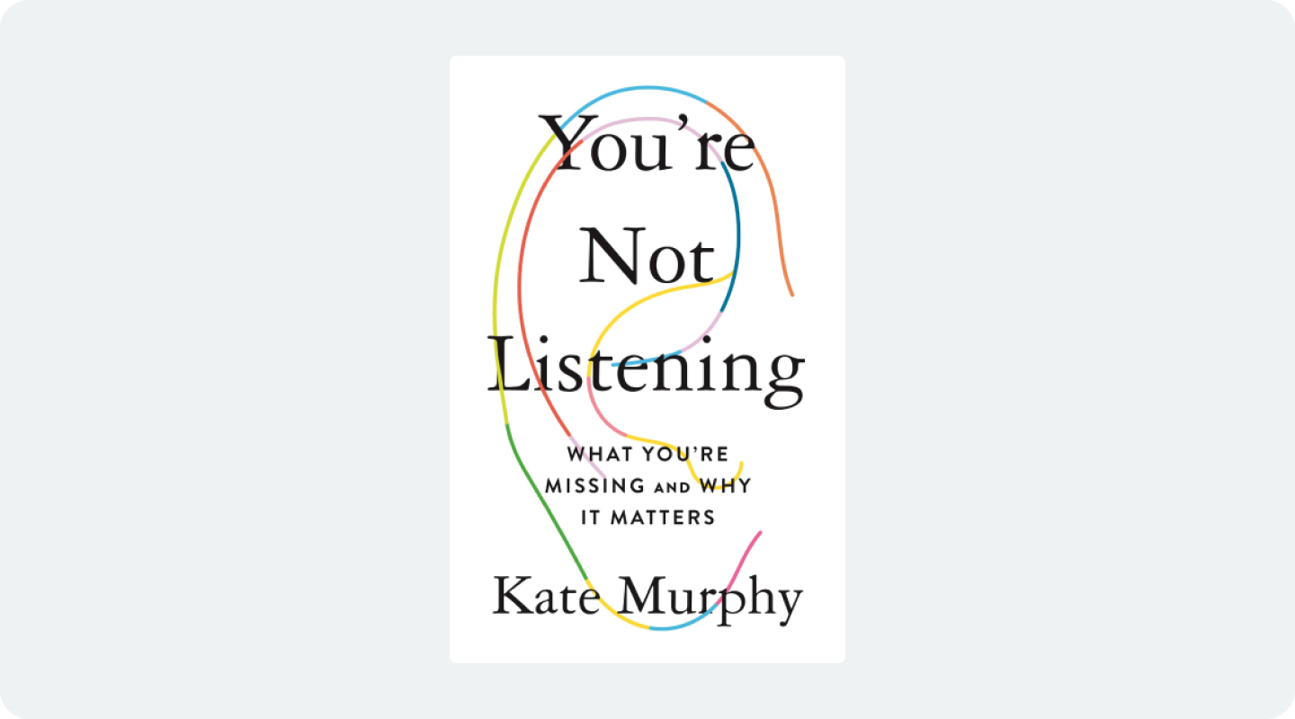 you're not listening book