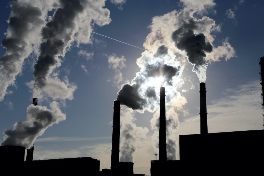 Factories burning fossil fuels adriving up co2 ppm count