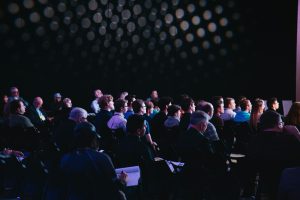 Group of people at a conference